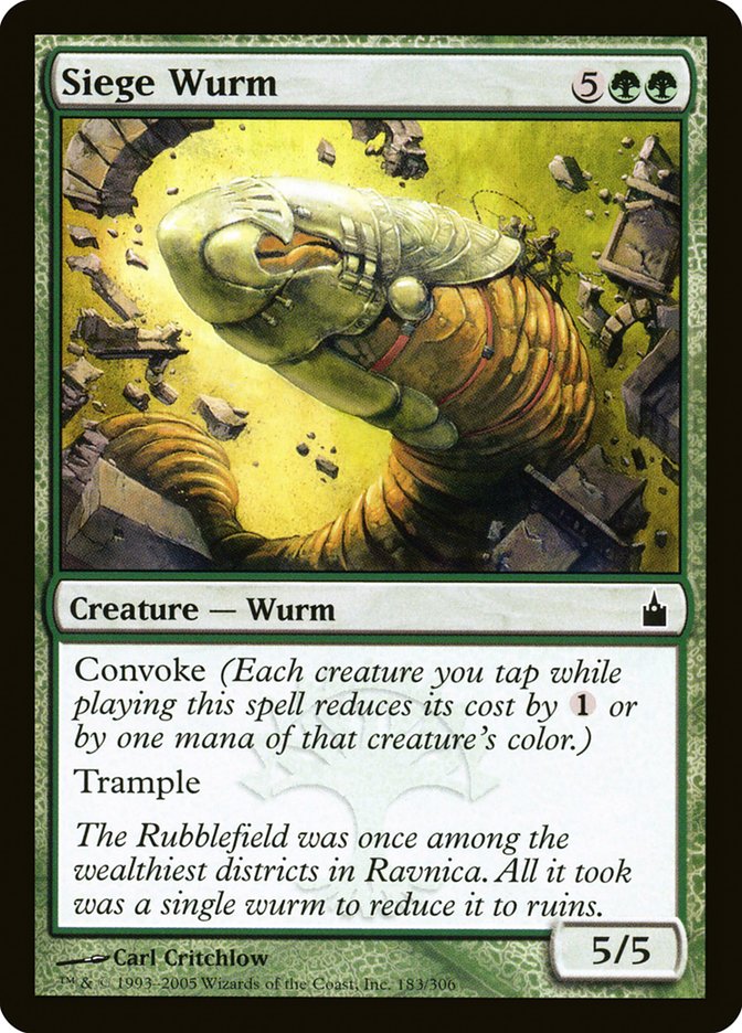 Siege Wurm [Ravnica: City of Guilds] - Magic: The Gathering - Card Brawlers | Quebec | Canada |