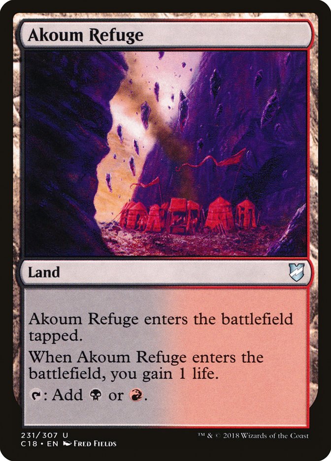 Akoum Refuge [Commander 2018] - Magic: The Gathering - Card Brawlers | Quebec | Canada |