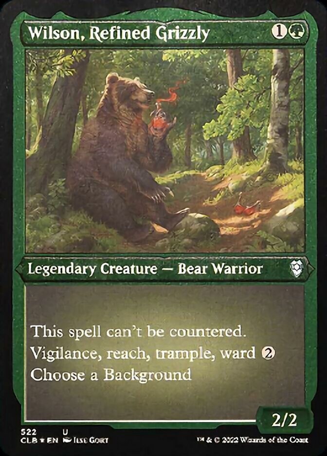 Wilson, Refined Grizzly (Foil Etched) [Commander Legends: Battle for Baldur's Gate] - Magic: The Gathering - Card Brawlers | Quebec | Canada |