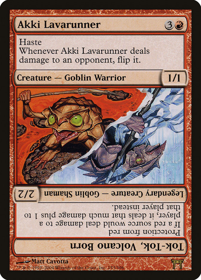 Akki Lavarunner // Tok-Tok, Volcano Born [Champions of Kamigawa] - Magic: The Gathering - Card Brawlers | Quebec | Canada |