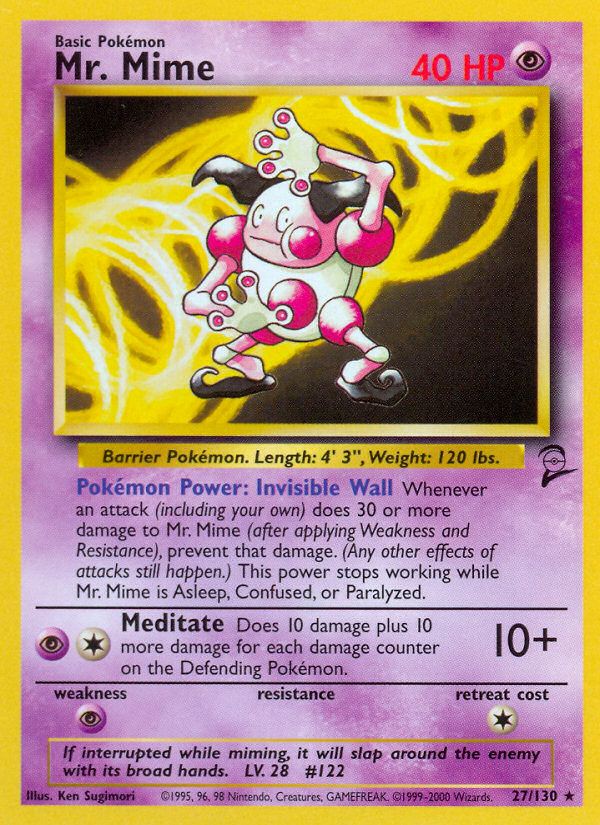 Mr. Mime (27/130) [Base Set 2] - Pokémon - Card Brawlers | Quebec | Canada |