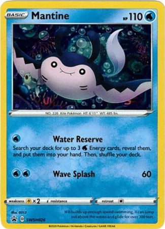 Mantine (SWSH026) [Sword & Shield: Black Star Promos] - Pokémon - Card Brawlers | Quebec | Canada |