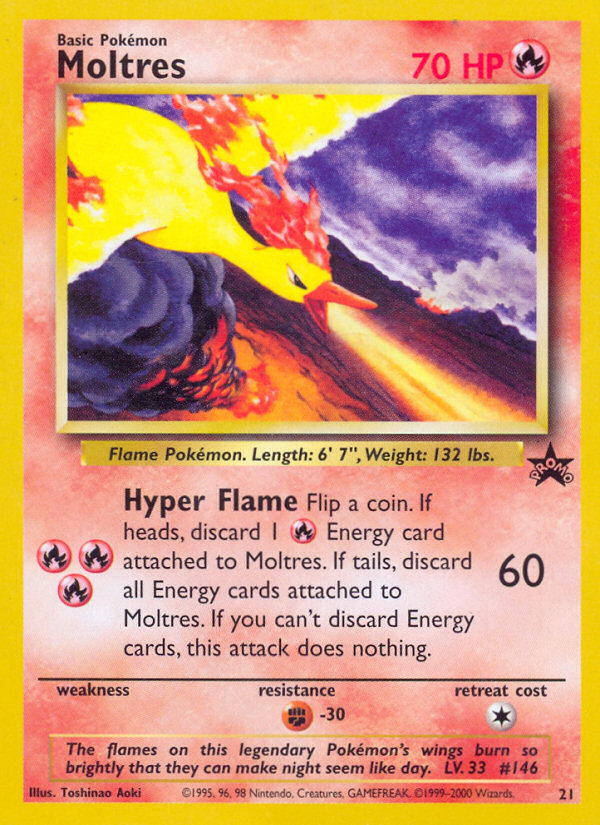 Moltres (21) [Wizards of the Coast: Black Star Promos] - Pokémon - Card Brawlers | Quebec | Canada |