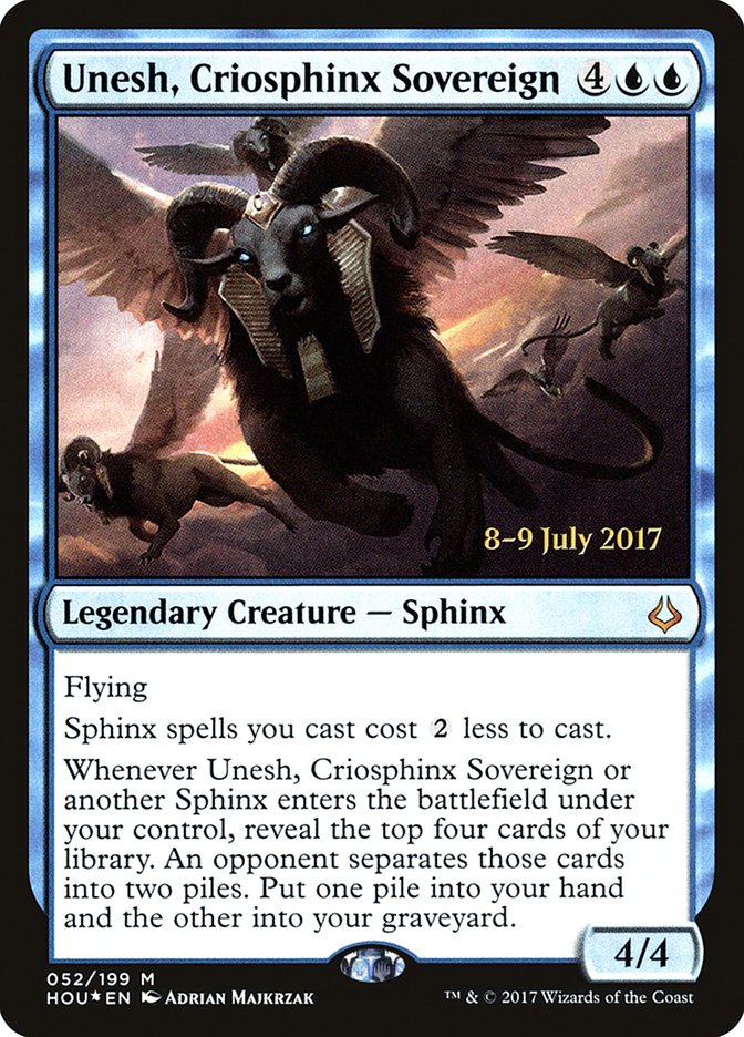 Unesh, Criosphinx Sovereign [Hour of Devastation Prerelease Promos] - Magic: The Gathering - Card Brawlers | Quebec | Canada |