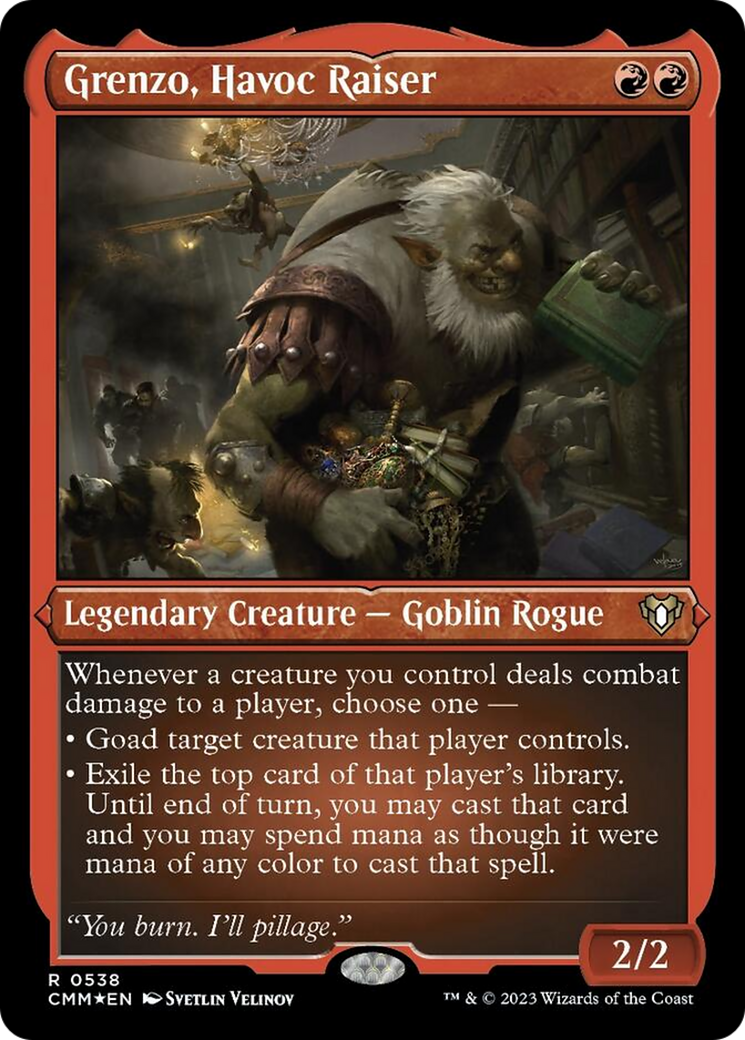 Grenzo, Havoc Raiser (Foil Etched) [Commander Masters] - Magic: The Gathering - Card Brawlers | Quebec | Canada |
