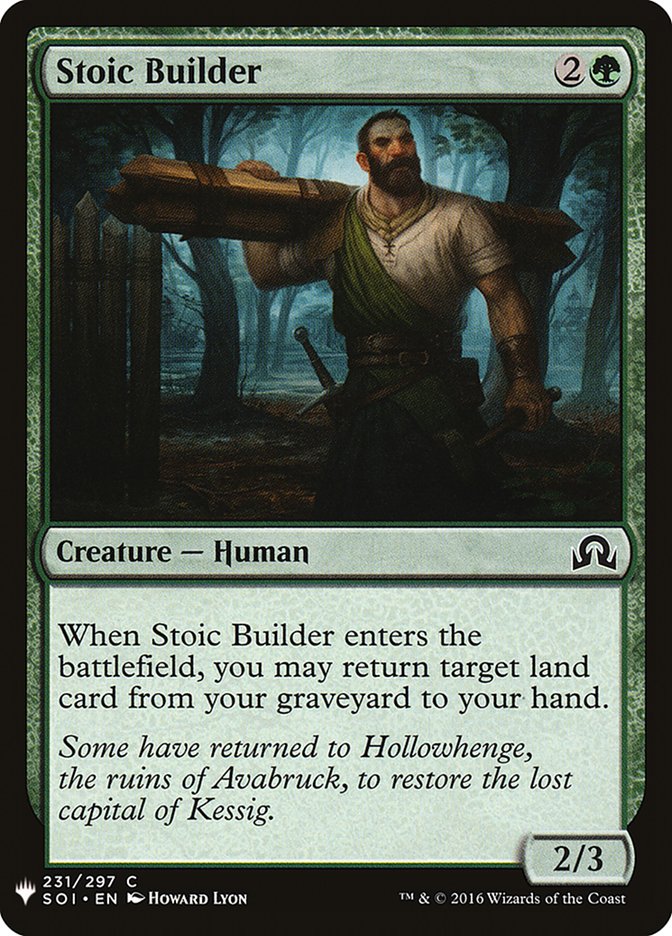 Stoic Builder [Mystery Booster] - Magic: The Gathering - Card Brawlers | Quebec | Canada |