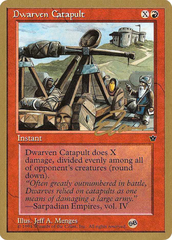 Dwarven Catapult (Eric Tam) (SB) [Pro Tour Collector Set] - Magic: The Gathering - Card Brawlers | Quebec | Canada |