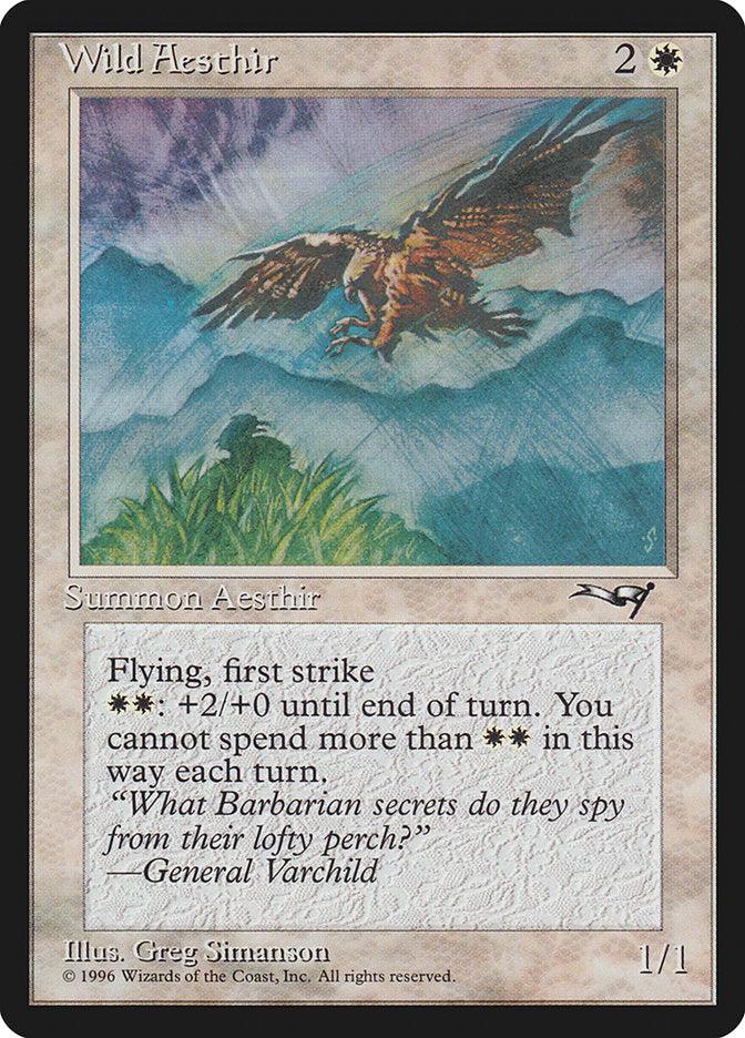 Wild Aesthir (Mountain Background) [Alliances] - Magic: The Gathering - Card Brawlers | Quebec | Canada |