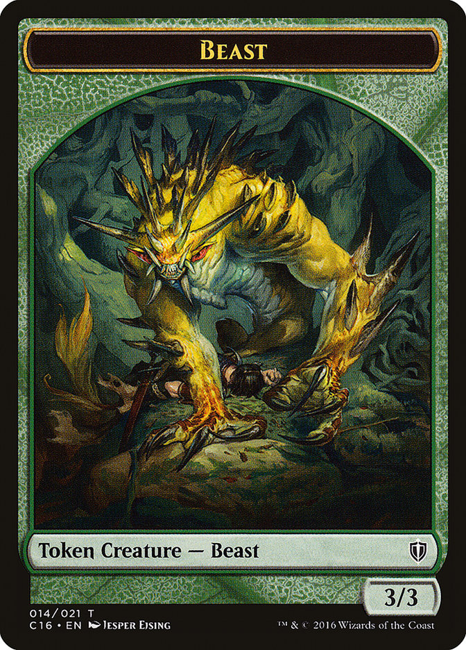 Beast // Ogre Double-Sided Token [Commander 2016 Tokens] - Magic: The Gathering - Card Brawlers | Quebec | Canada |