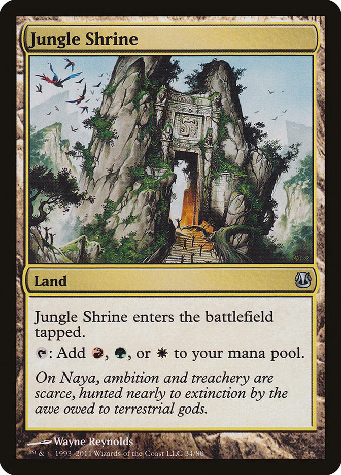 Jungle Shrine [Duel Decks: Ajani vs. Nicol Bolas] - Magic: The Gathering - Card Brawlers | Quebec | Canada |