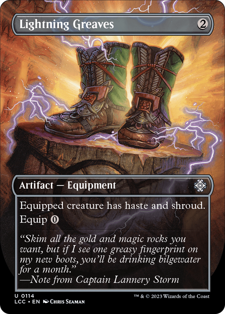 Lightning Greaves (Borderless) [The Lost Caverns of Ixalan Commander] - Magic: The Gathering - Card Brawlers | Quebec | Canada |