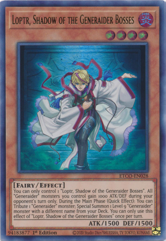 Loptr, Shadow of the Generaider Bosses [ETCO-EN028] Ultra Rare - Yu-Gi-Oh! - Card Brawlers | Quebec | Canada |