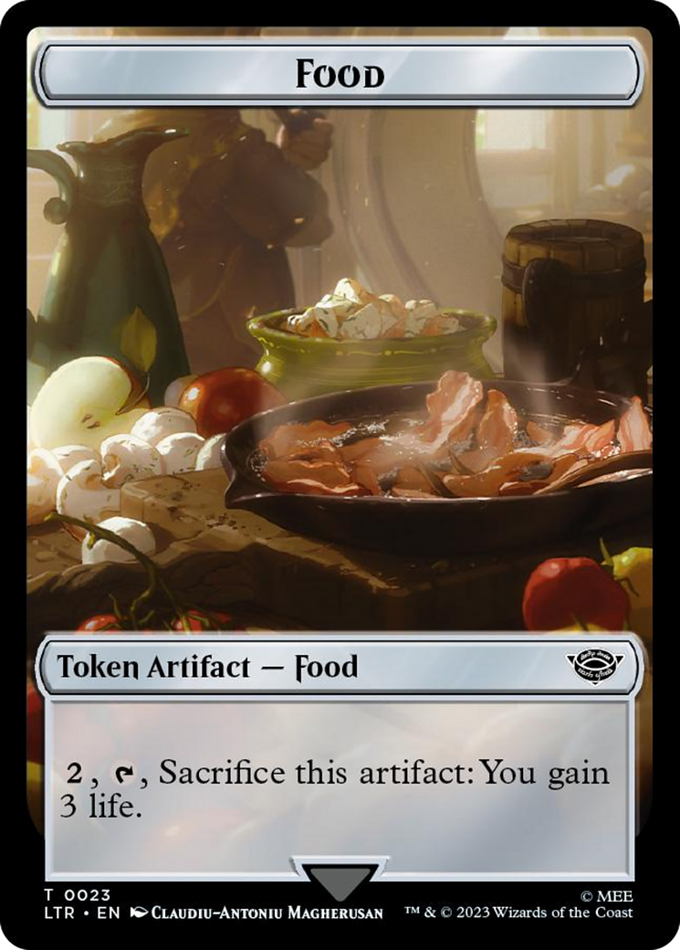Human Soldier (0014) // Food (0023) Double-Sided Token (Surge Foil) [The Lord of the Rings: Tales of Middle-Earth Tokens] - Magic: The Gathering - Card Brawlers | Quebec | Canada |