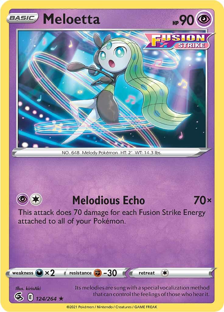 Meloetta (124/264) [Sword & Shield: Fusion Strike] - Pokémon - Card Brawlers | Quebec | Canada |