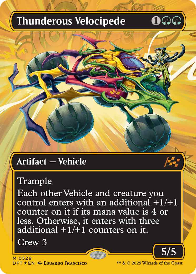 Thunderous Velocipede (Borderless) (First-Place Foil) [Aetherdrift] - Magic: The Gathering - Card Brawlers | Quebec | Canada |