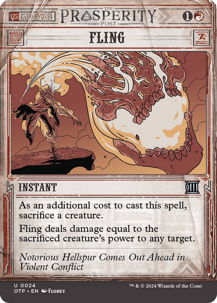 Fling [Outlaws of Thunder Junction: Breaking News] - Magic: The Gathering - Card Brawlers | Quebec | Canada |