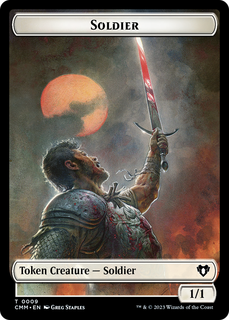 Copy (54) // Human Soldier Double-Sided Token [Commander Masters Tokens] - Magic: The Gathering - Card Brawlers | Quebec | Canada |