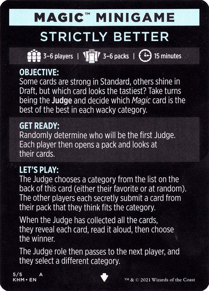 Strictly Better (Magic Minigame) [Kaldheim Minigame] - Magic: The Gathering - Card Brawlers | Quebec | Canada |