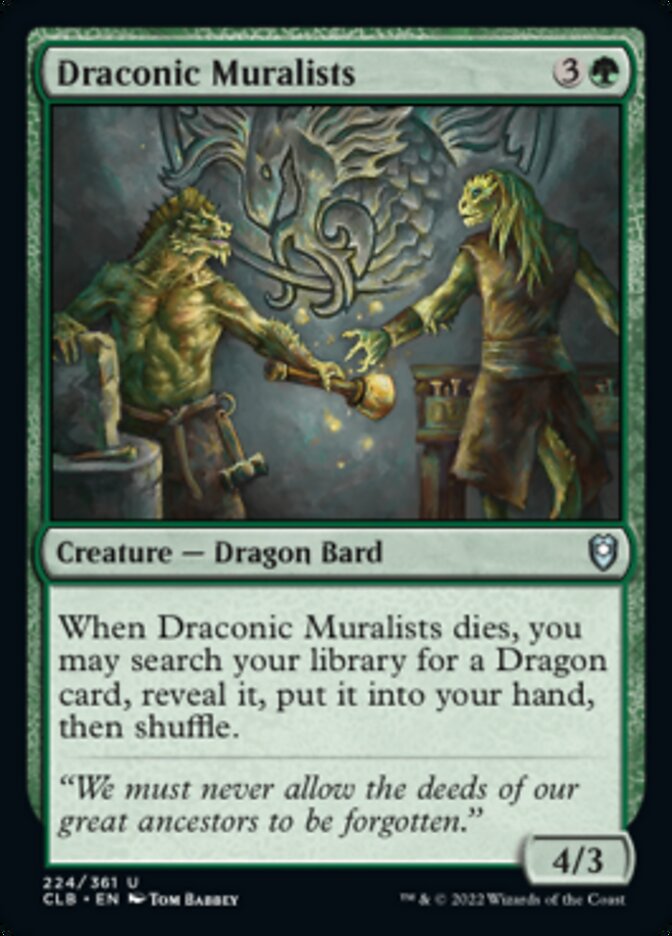 Draconic Muralists [Commander Legends: Battle for Baldur's Gate] - Magic: The Gathering - Card Brawlers | Quebec | Canada |