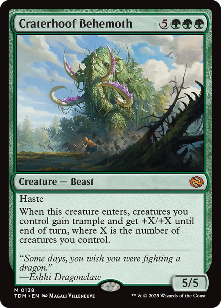 Craterhoof Behemoth [Tarkir: Dragonstorm] - Magic: The Gathering - Card Brawlers | Quebec | Canada |