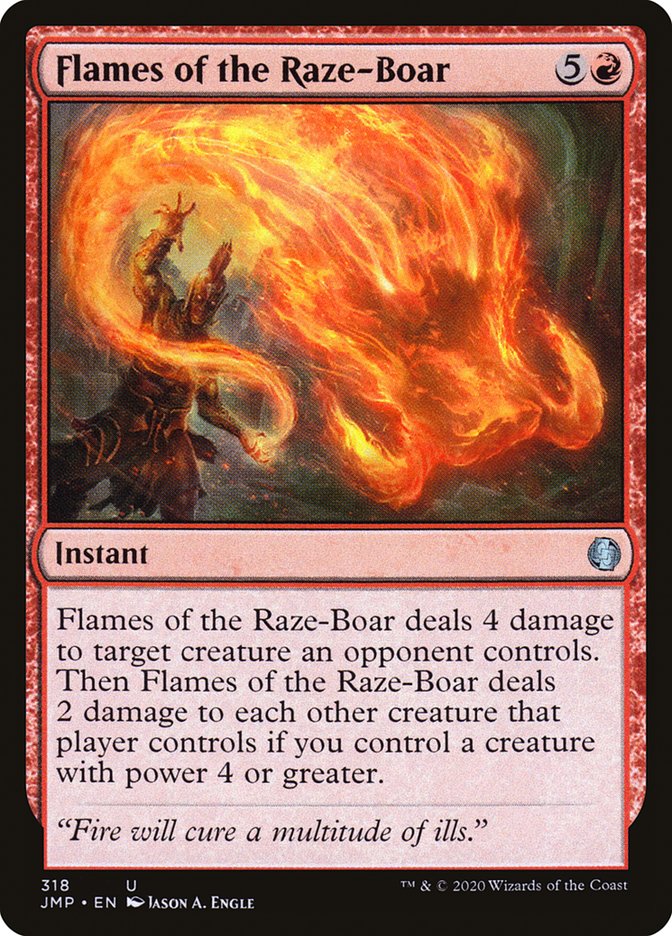 Flames of the Raze-Boar [Jumpstart] - Magic: The Gathering - Card Brawlers | Quebec | Canada |