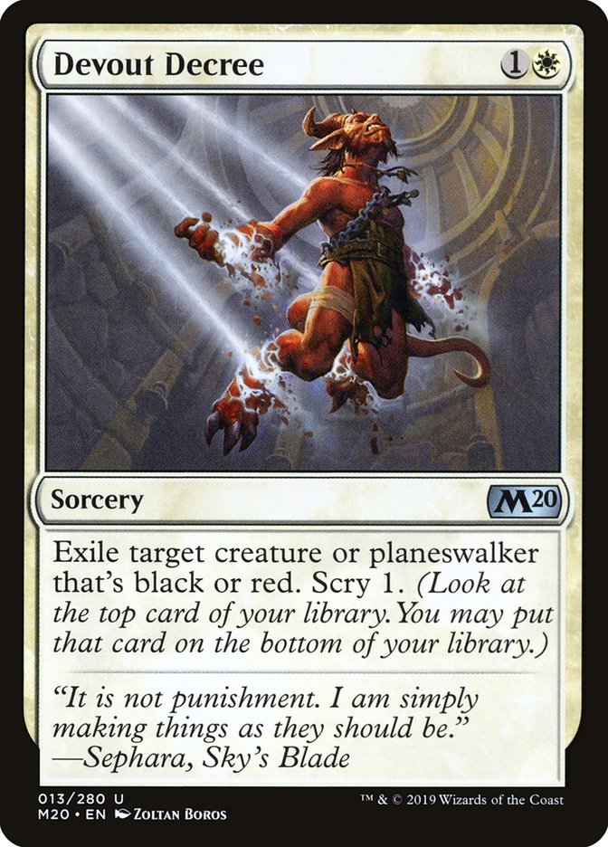 Devout Decree [Core Set 2020] - Magic: The Gathering - Card Brawlers | Quebec | Canada |