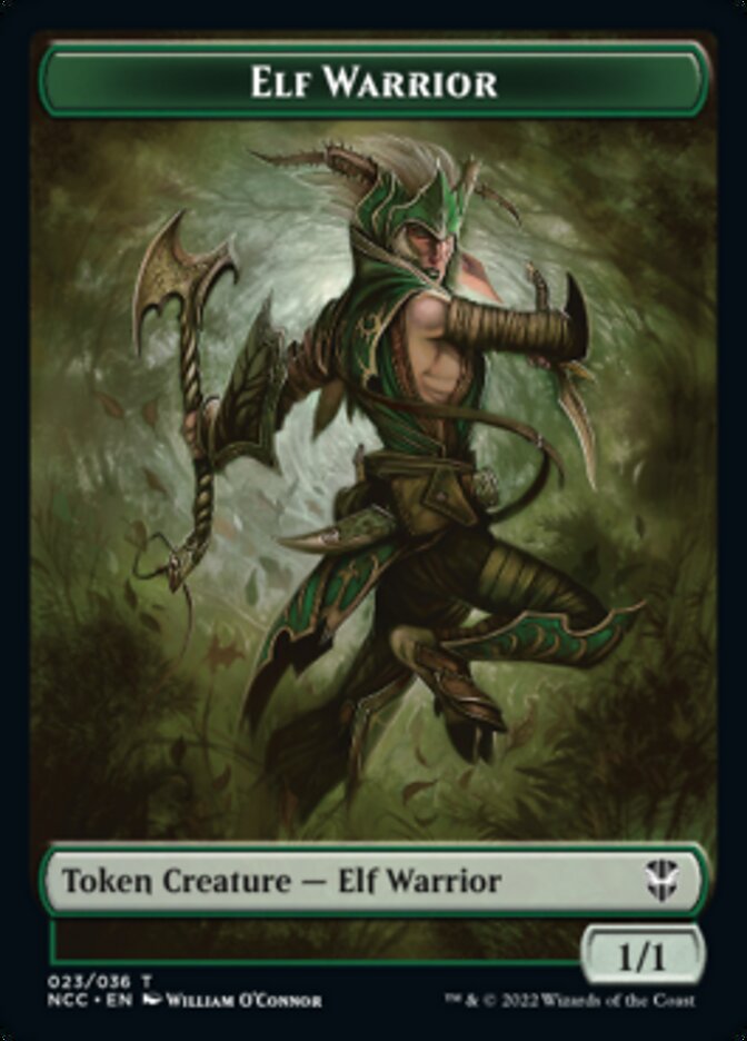 Elf Warrior // Wurm Double-Sided Token [Streets of New Capenna Commander Tokens] - Magic: The Gathering - Card Brawlers | Quebec | Canada |