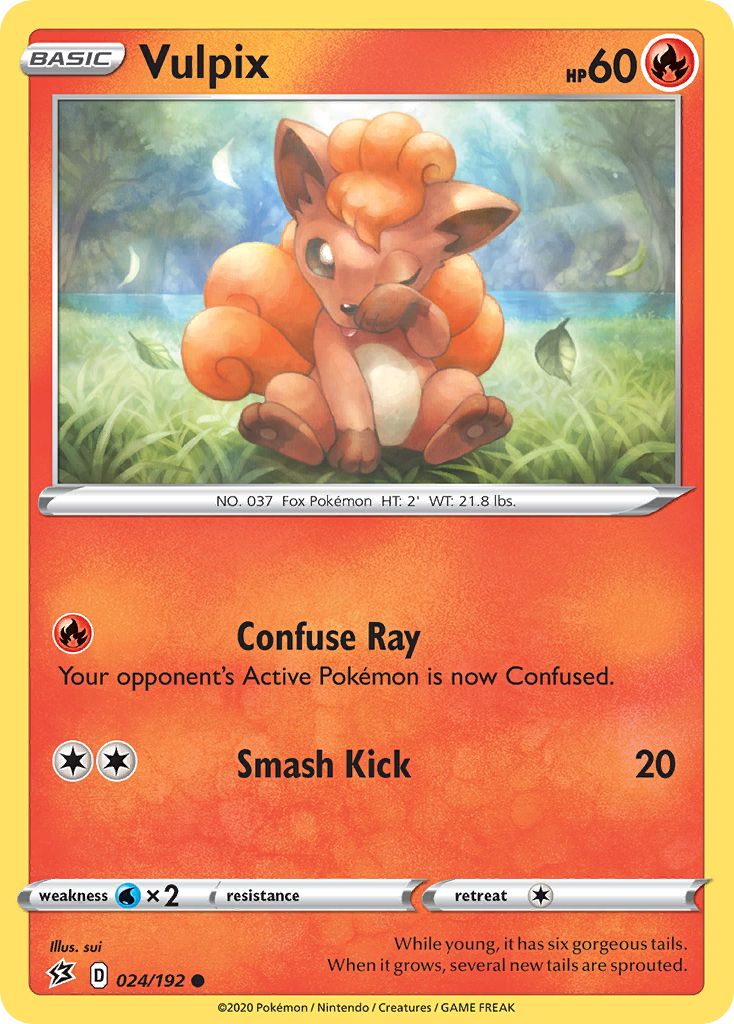 Vulpix (024/192) [Sword & Shield: Rebel Clash] - Pokémon - Card Brawlers | Quebec | Canada |