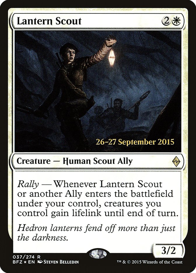 Lantern Scout [Battle for Zendikar Prerelease Promos] - Magic: The Gathering - Card Brawlers | Quebec | Canada |