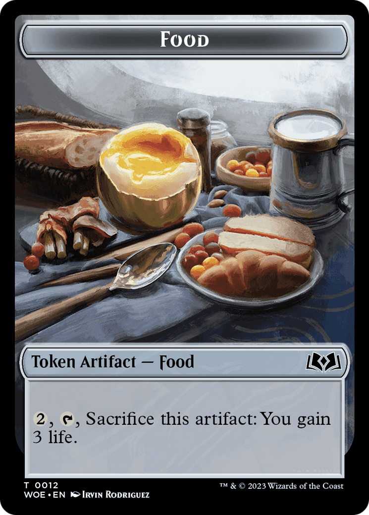 Knight // Food (0012) Double-Sided Token [Wilds of Eldraine Tokens] - Magic: The Gathering - Card Brawlers | Quebec | Canada |