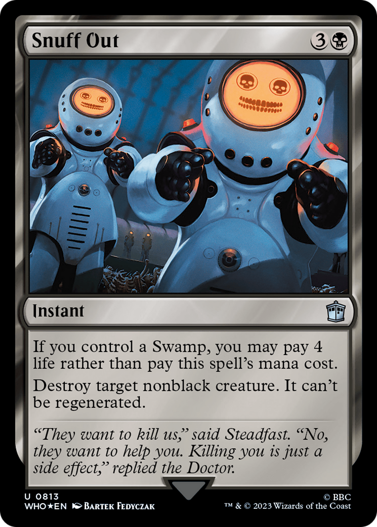 Snuff Out (Surge Foil) [Doctor Who] - Magic: The Gathering - Card Brawlers | Quebec | Canada |