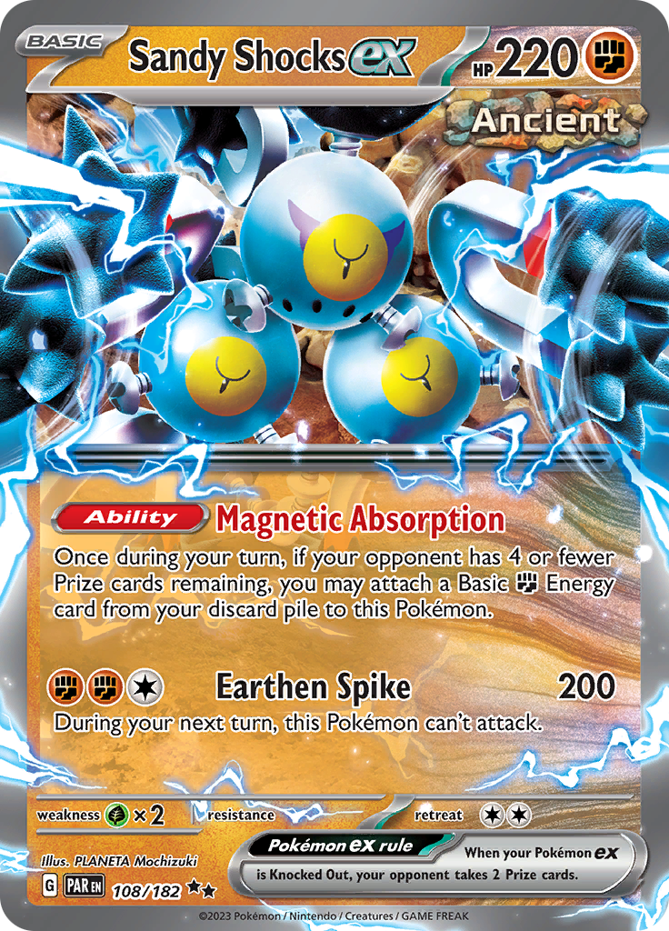 Sandy Shocks ex (108/182) [Scarlet & Violet: Paradox Rift] - Pokémon - Card Brawlers | Quebec | Canada |
