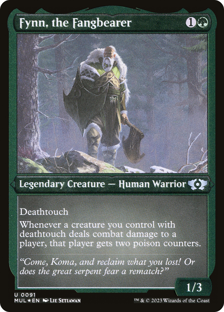 Fynn, the Fangbearer (Foil Etched) [Multiverse Legends] - Magic: The Gathering - Card Brawlers | Quebec | Canada |