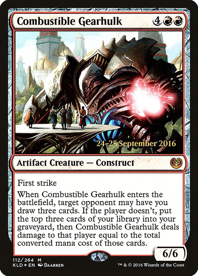 Combustible Gearhulk [Kaladesh Prerelease Promos] - Magic: The Gathering - Card Brawlers | Quebec | Canada |