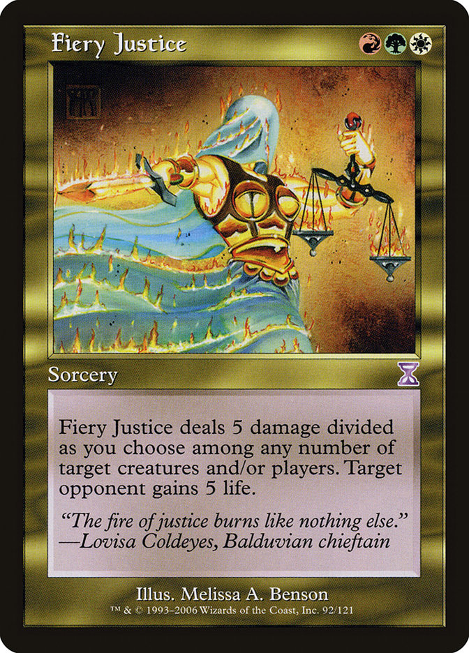 Fiery Justice [Time Spiral Timeshifted] - Magic: The Gathering - Card Brawlers | Quebec | Canada |