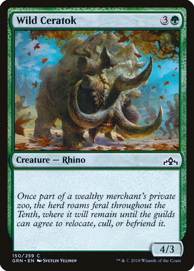 Wild Ceratok [Guilds of Ravnica] - Magic: The Gathering - Card Brawlers | Quebec | Canada |