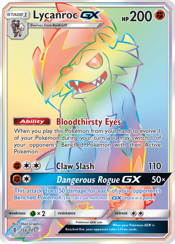 Lycanroc GX (156/145) [Sun & Moon: Guardians Rising] - Pokémon - Card Brawlers | Quebec | Canada |