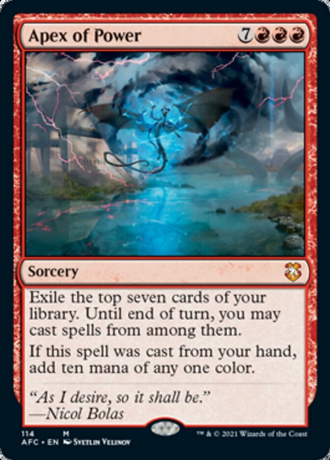 Apex of Power [Dungeons & Dragons: Adventures in the Forgotten Realms Commander] - Magic: The Gathering - Card Brawlers | Quebec | Canada |