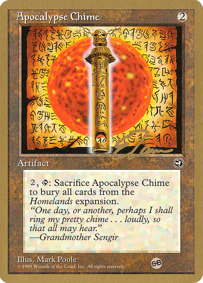 Apocalypse Chime (Eric Tam) (SB) [Pro Tour Collector Set] - Magic: The Gathering - Card Brawlers | Quebec | Canada |