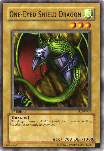 One-Eyed Shield Dragon [LOB-087] Common - Yu-Gi-Oh! - Card Brawlers | Quebec | Canada |