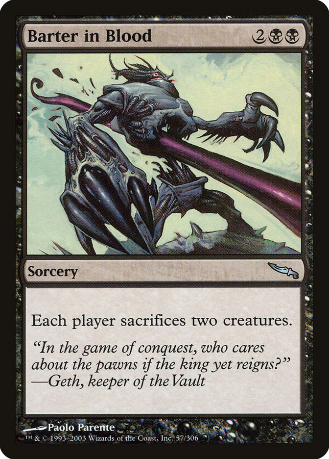 Barter in Blood [Mirrodin] - Magic: The Gathering - Card Brawlers | Quebec | Canada |
