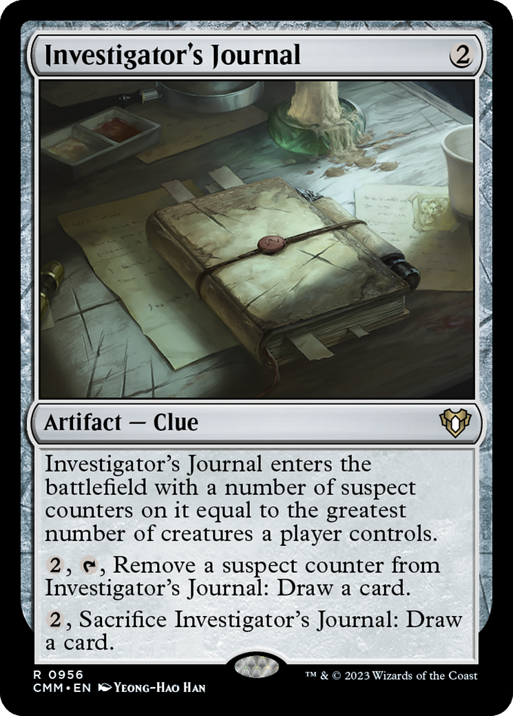 Investigator's Journal [Commander Masters] - Magic: The Gathering - Card Brawlers | Quebec | Canada |