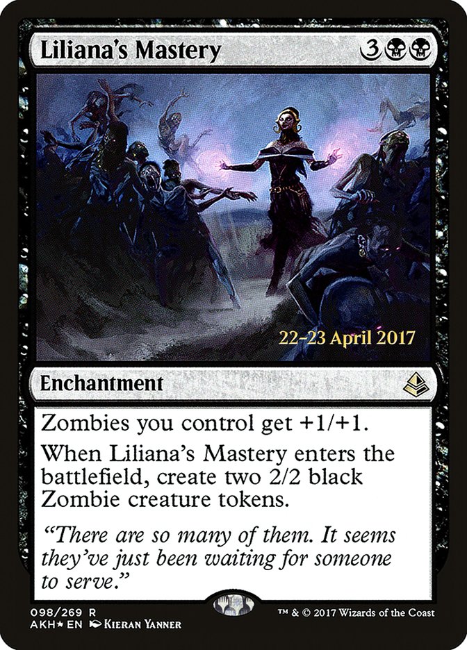 Liliana's Mastery [Amonkhet Prerelease Promos] - Magic: The Gathering - Card Brawlers | Quebec | Canada |
