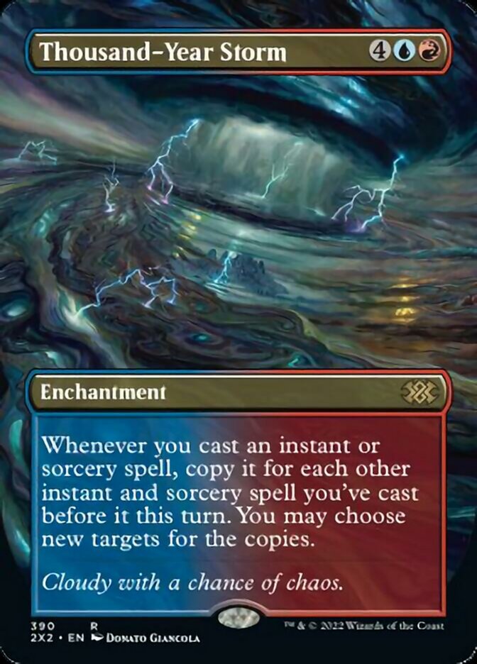 Thousand-Year Storm (Borderless Alternate Art) [Double Masters 2022] - Magic: The Gathering - Card Brawlers | Quebec | Canada |