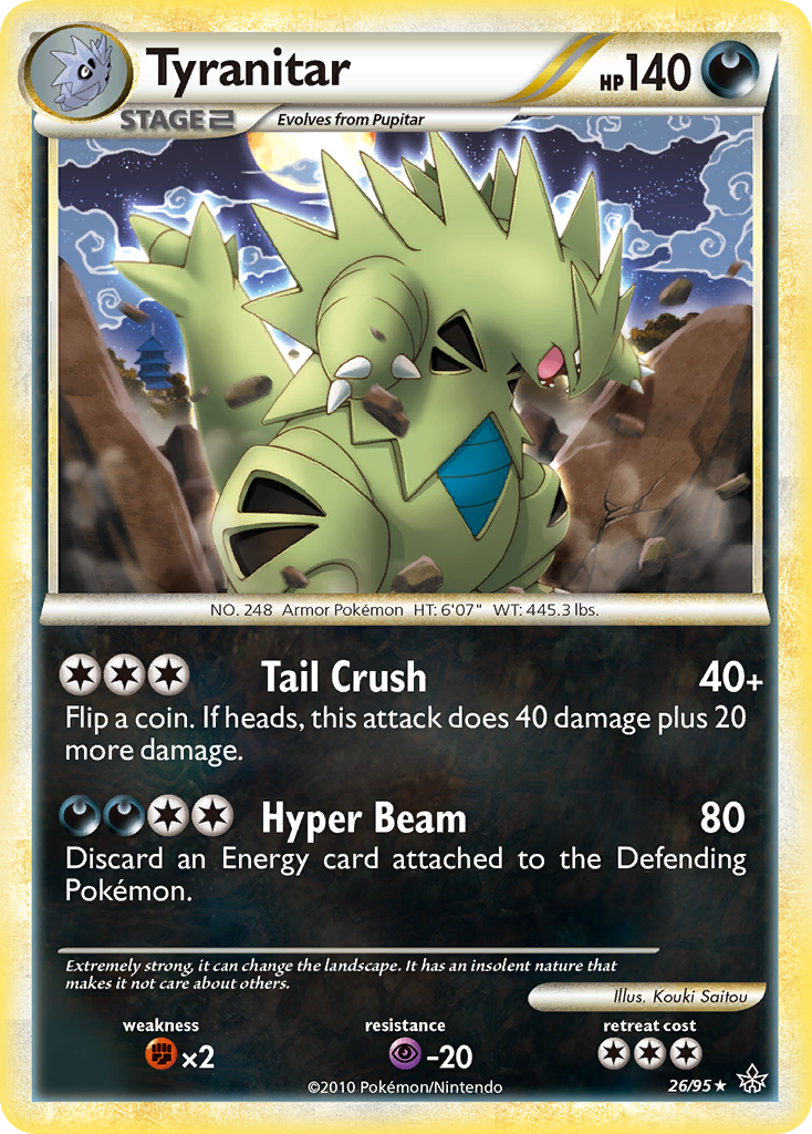 Tyranitar (26/95) [HeartGold & SoulSilver: Unleashed] - Pokémon - Card Brawlers | Quebec | Canada |