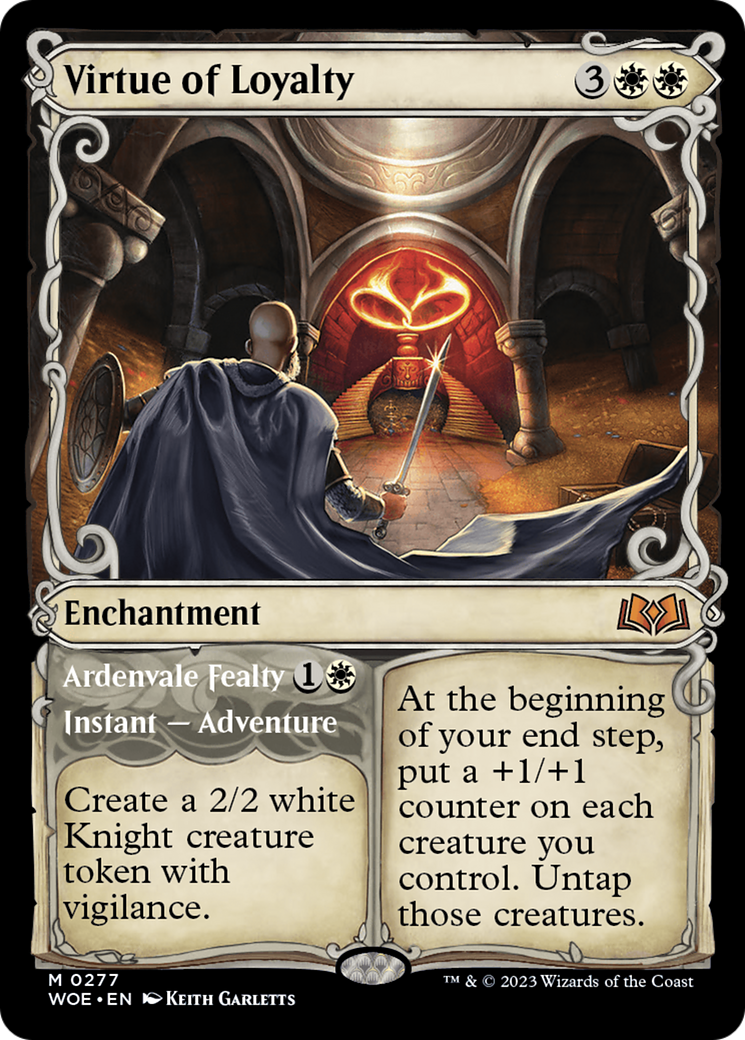 Virtue of Loyalty // Ardvenvale Fealty (Showcase) [Wilds of Eldraine] - Magic: The Gathering - Card Brawlers | Quebec | Canada |