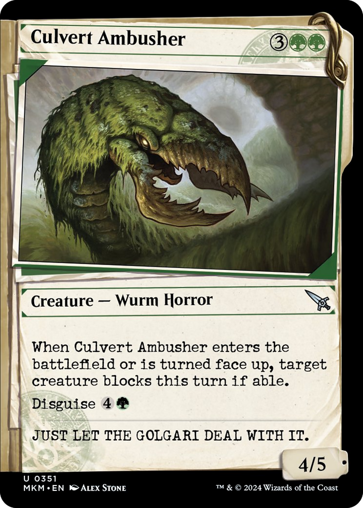 Culvert Ambusher (Showcase) [Murders at Karlov Manor] - Magic: The Gathering - Card Brawlers | Quebec | Canada |