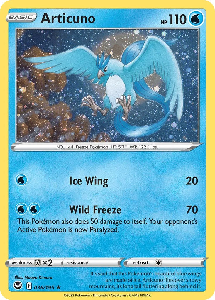 Articuno (036/195) (Cosmos Holo) [Sword & Shield: Base Set] - Pokémon - Card Brawlers | Quebec | Canada |