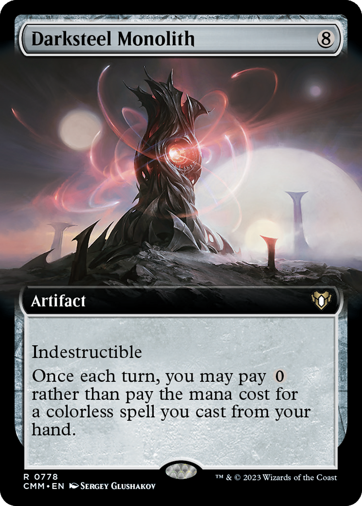 Darksteel Monolith (Extended Art) [Commander Masters] - Magic: The Gathering - Card Brawlers | Quebec | Canada |