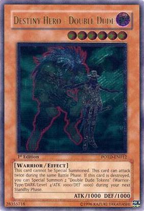 Destiny Hero - Double Dude [POTD-EN012] Ultimate Rare - Yu-Gi-Oh! - Card Brawlers | Quebec | Canada |
